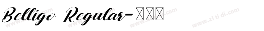 Belligo Regular字体转换